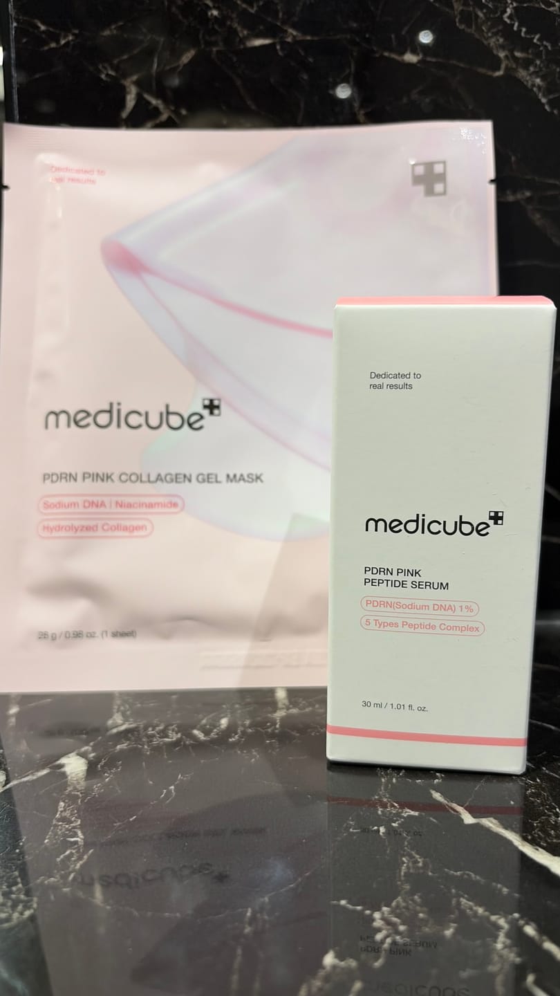 Customer photo review of Hidrogela maska ar kolagēnu Medicube PDRN Pink Collagen Gel Mask