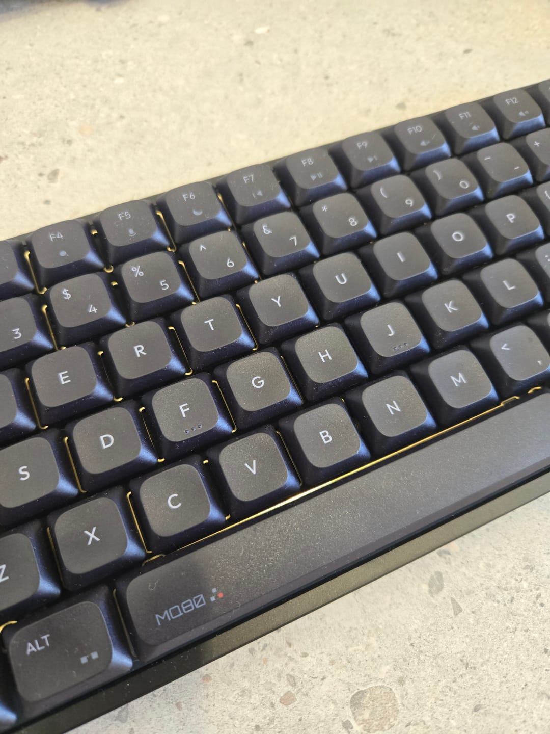 Customer photo review of IQUNIX MQ80 Aluminum Low Profile Mechanical Keyboard