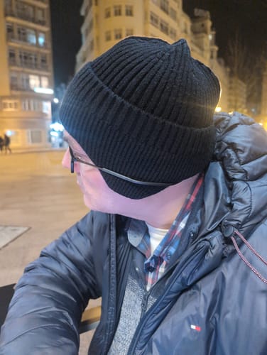 Customer photo review of CABLE EARMUFF BEANIE.