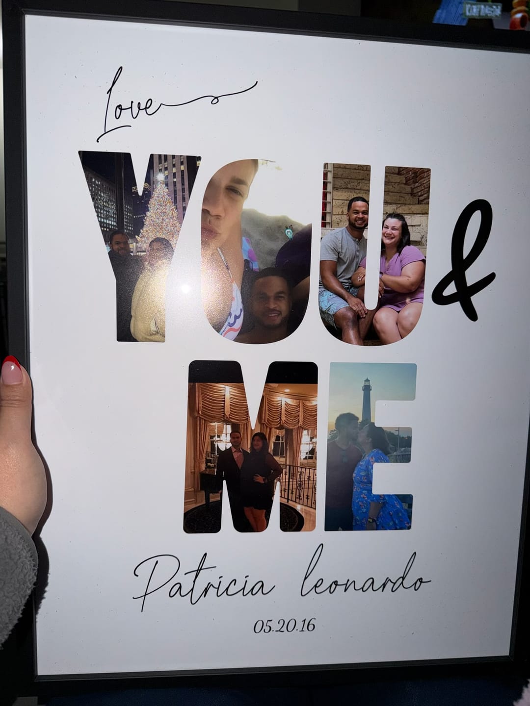 Customer photo review of You & Me - Personalized Poster