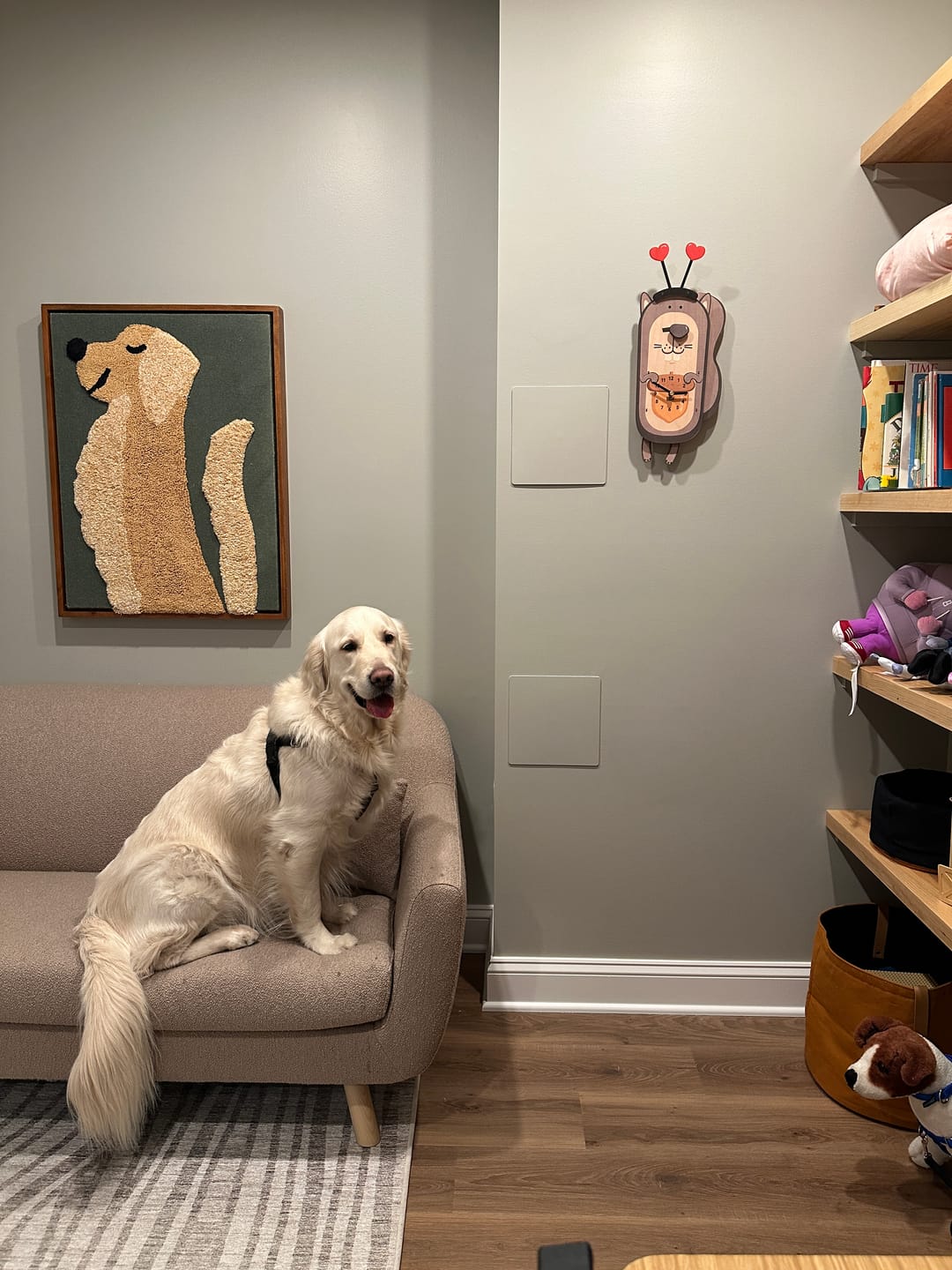 Customer photo review of Chestnut the Squirrel Pendulum Clock