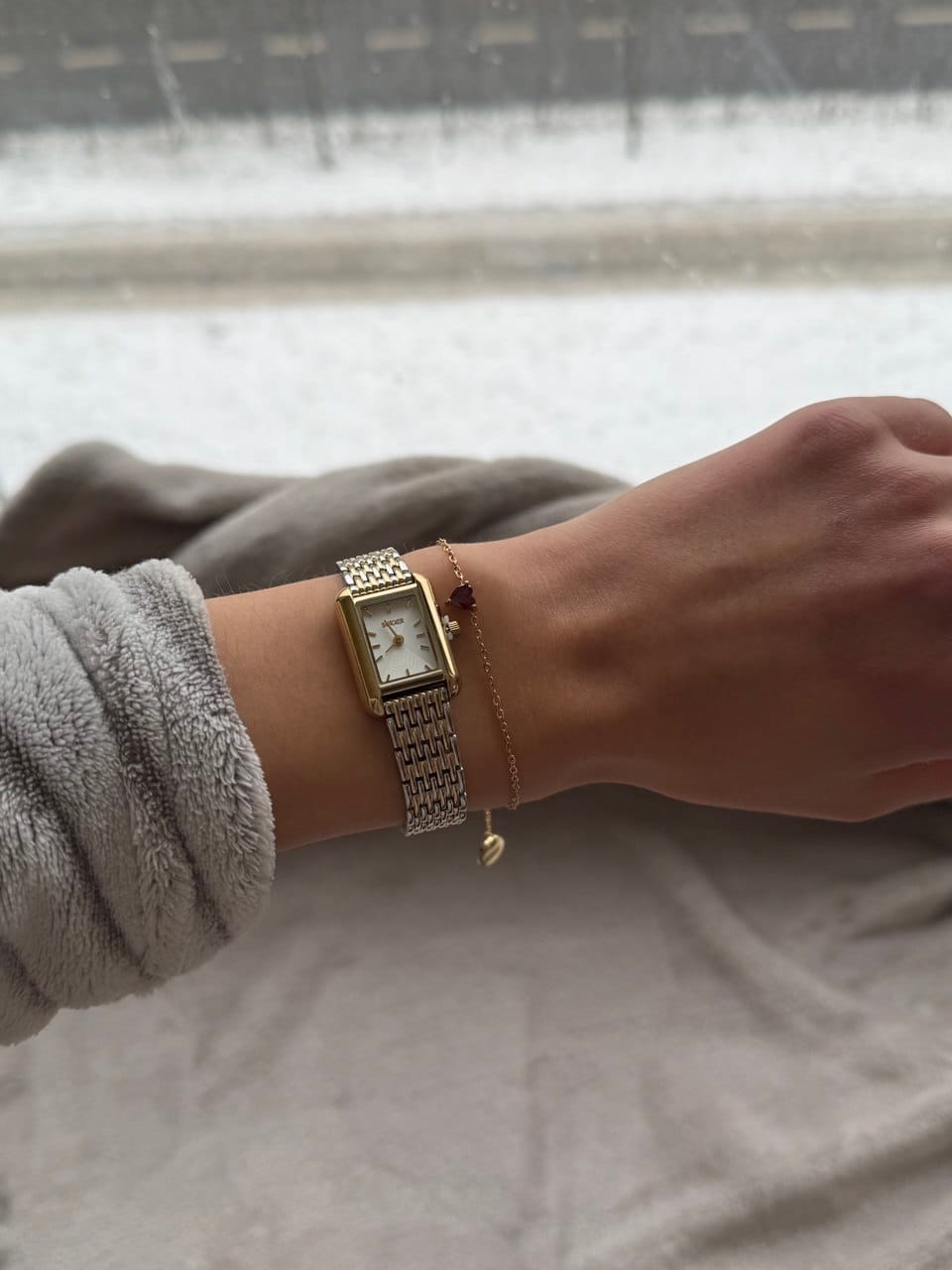 Customer photo review of Olivia Petite Gold Silver