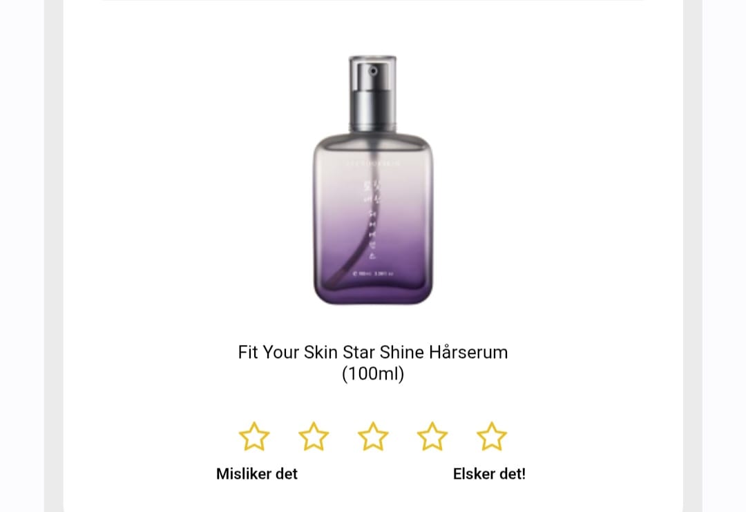 Customer photo review of Fit Your Skin Star Shine Hårserum (100ml)