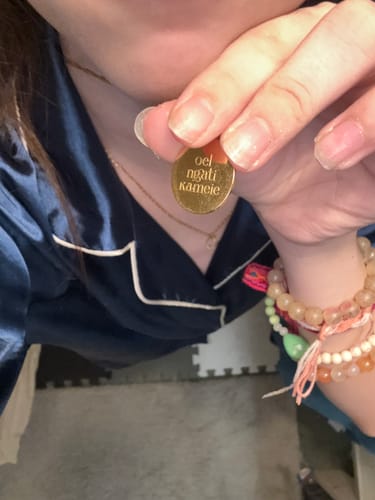 Customer photo review of Sacred Seeds Necklace