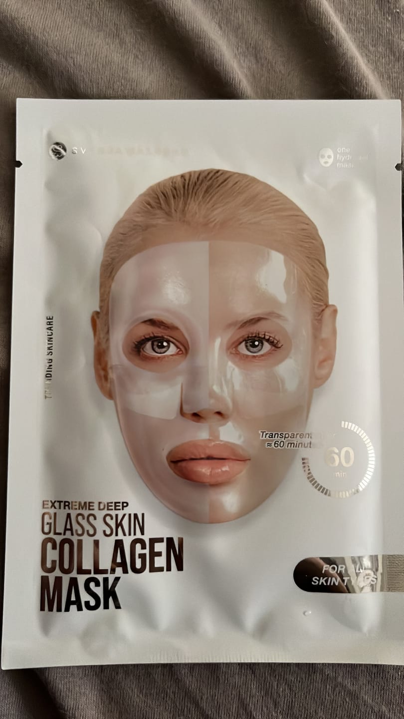 Customer photo review of Glassskinmask® - 10er Pack - Hydrogel Gesichtsmaske für strahlende Haut