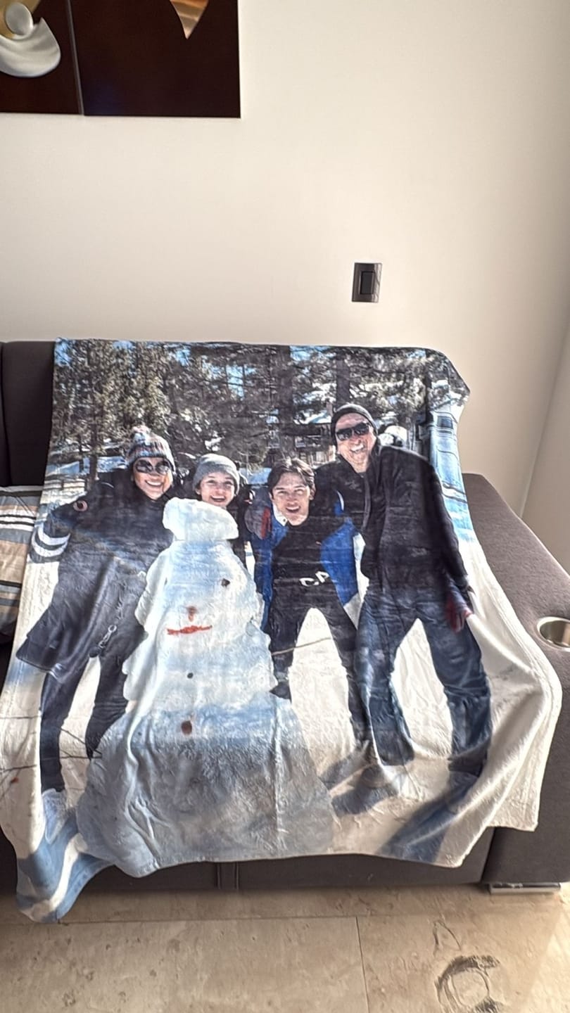 Customer photo review of Cobija frazada personalizable
