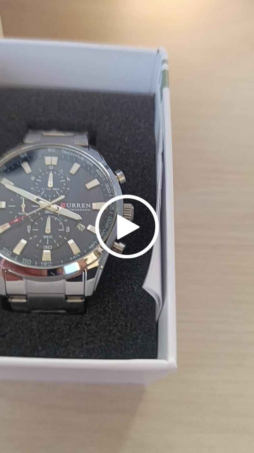 Customer video review of Curren Monte Carlo® orologio uomo acciaio