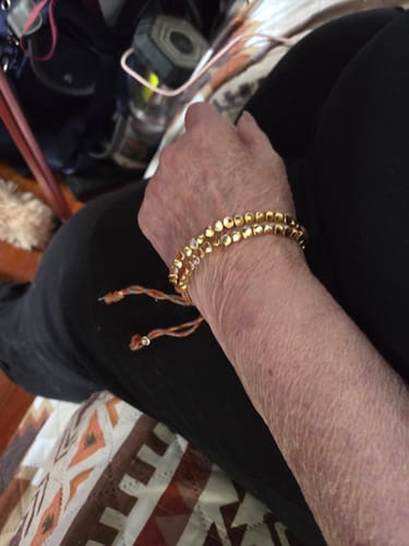 Customer photo review of 2 Tibetan Bracelets of Fortune