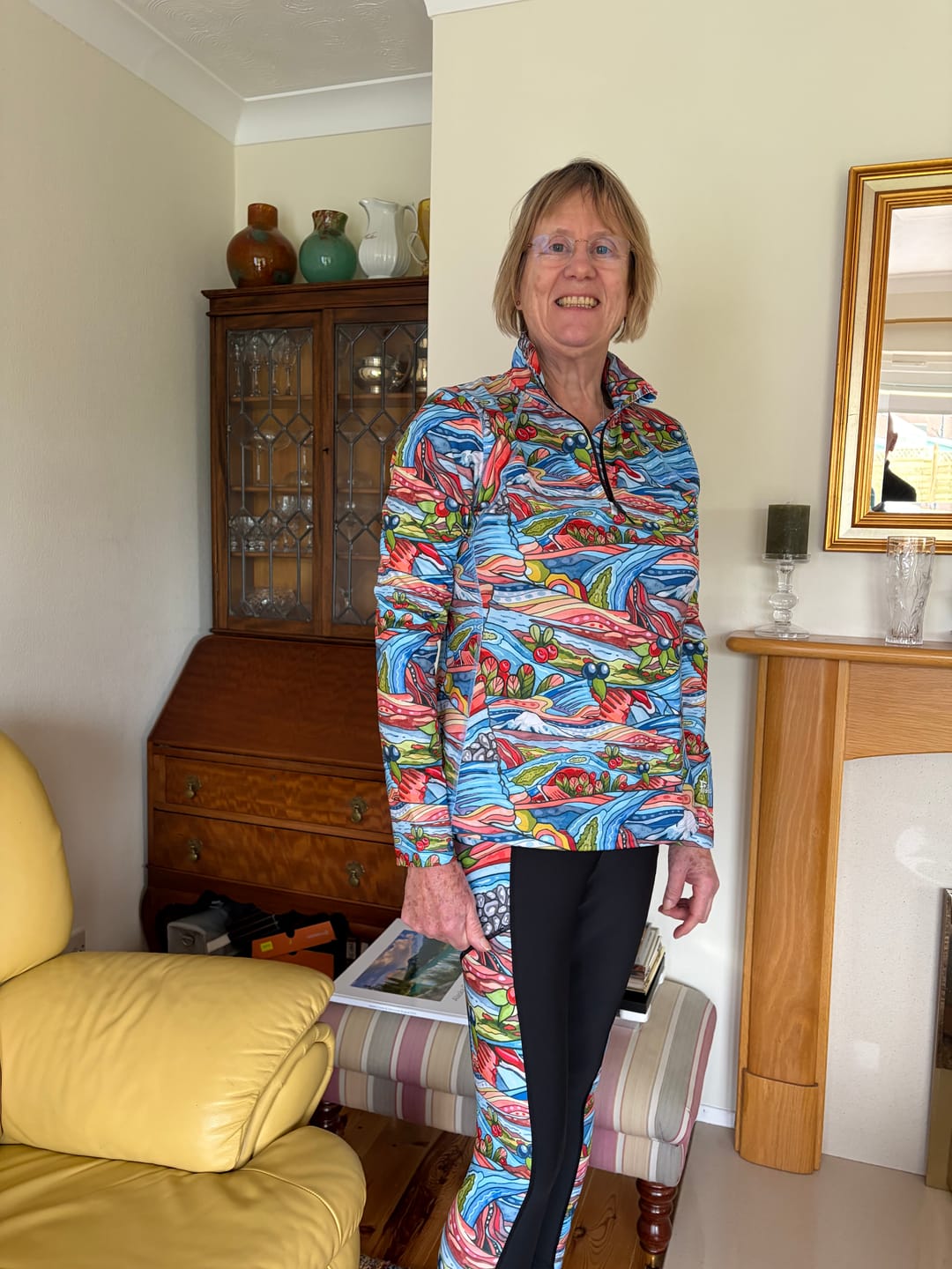 Customer photo review of Charvana Thermal 1/4 Zip Top