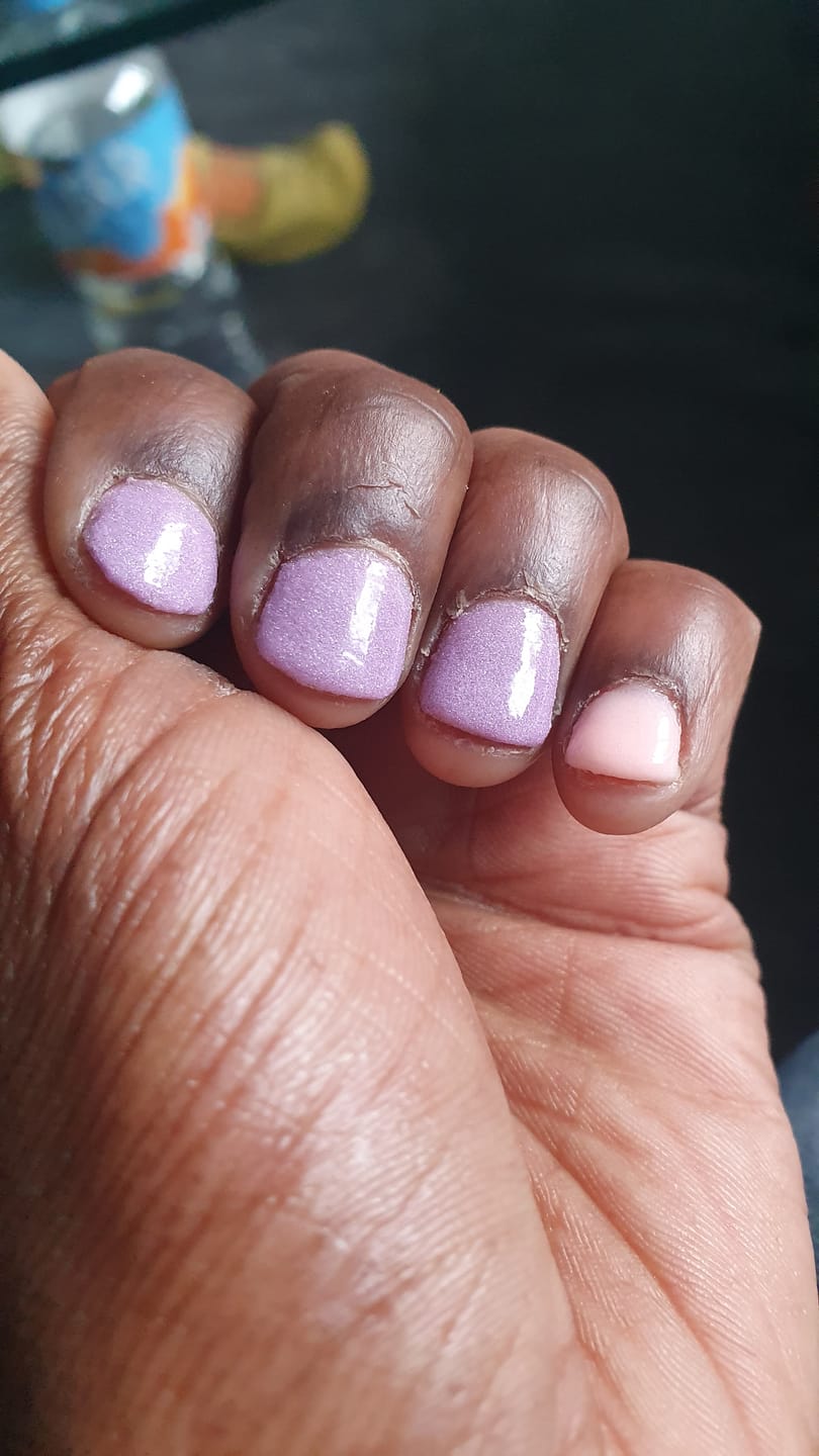 Customer photo review of Peel Off Base Coat