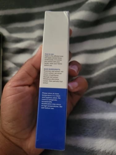 Customer photo review of Thriven Hair Growth Roll-On