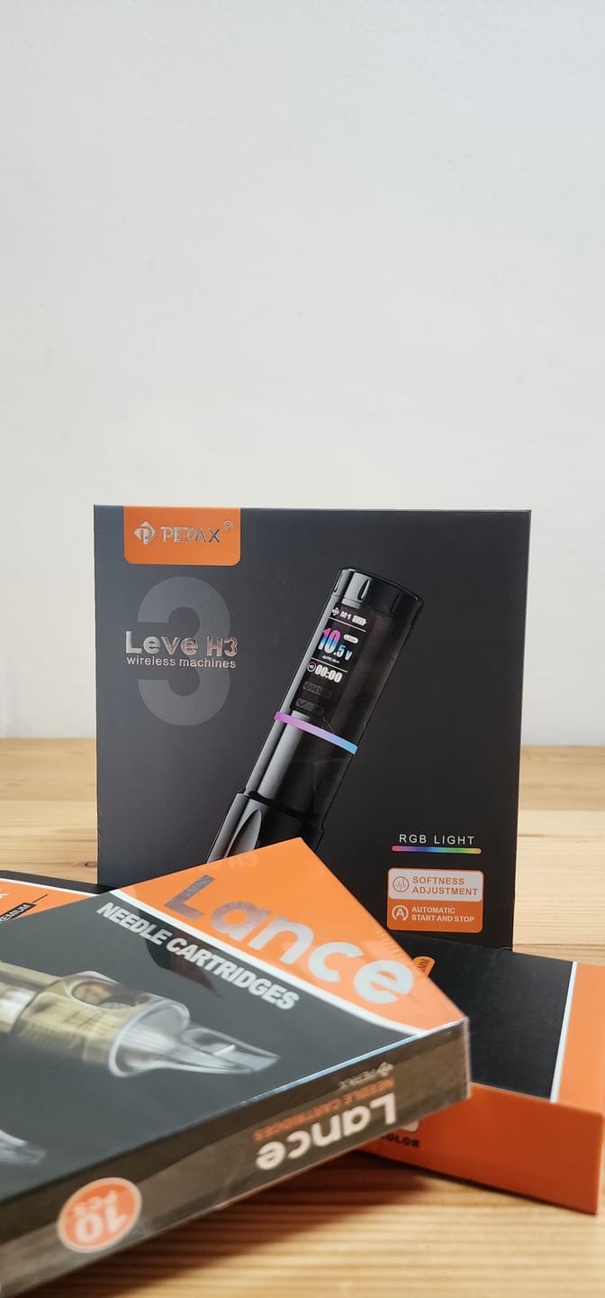 Customer photo review of PEPAX Leve H3 Wireless Tattoo Pen Machine (4.2mm Orange )