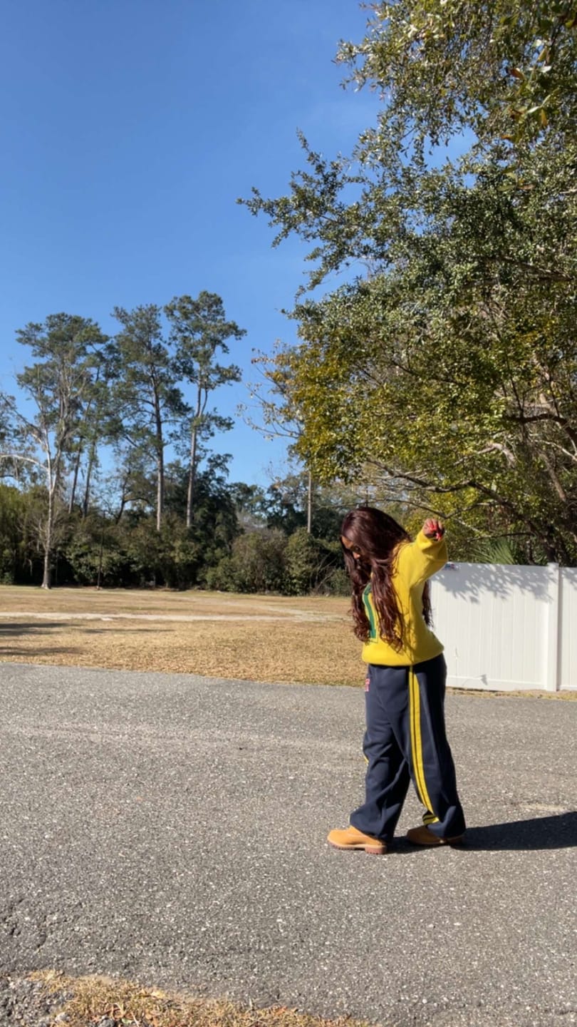 Customer photo review of Aelfric Eden Number Graphic Polo Sweater