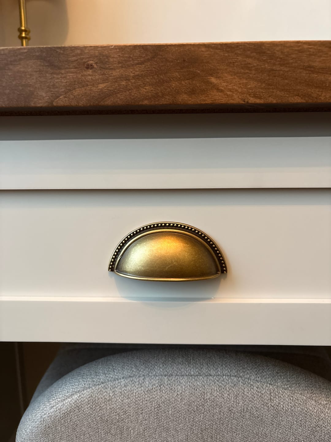 Customer photo review of Bobbin Detail Pull Handles | Armis