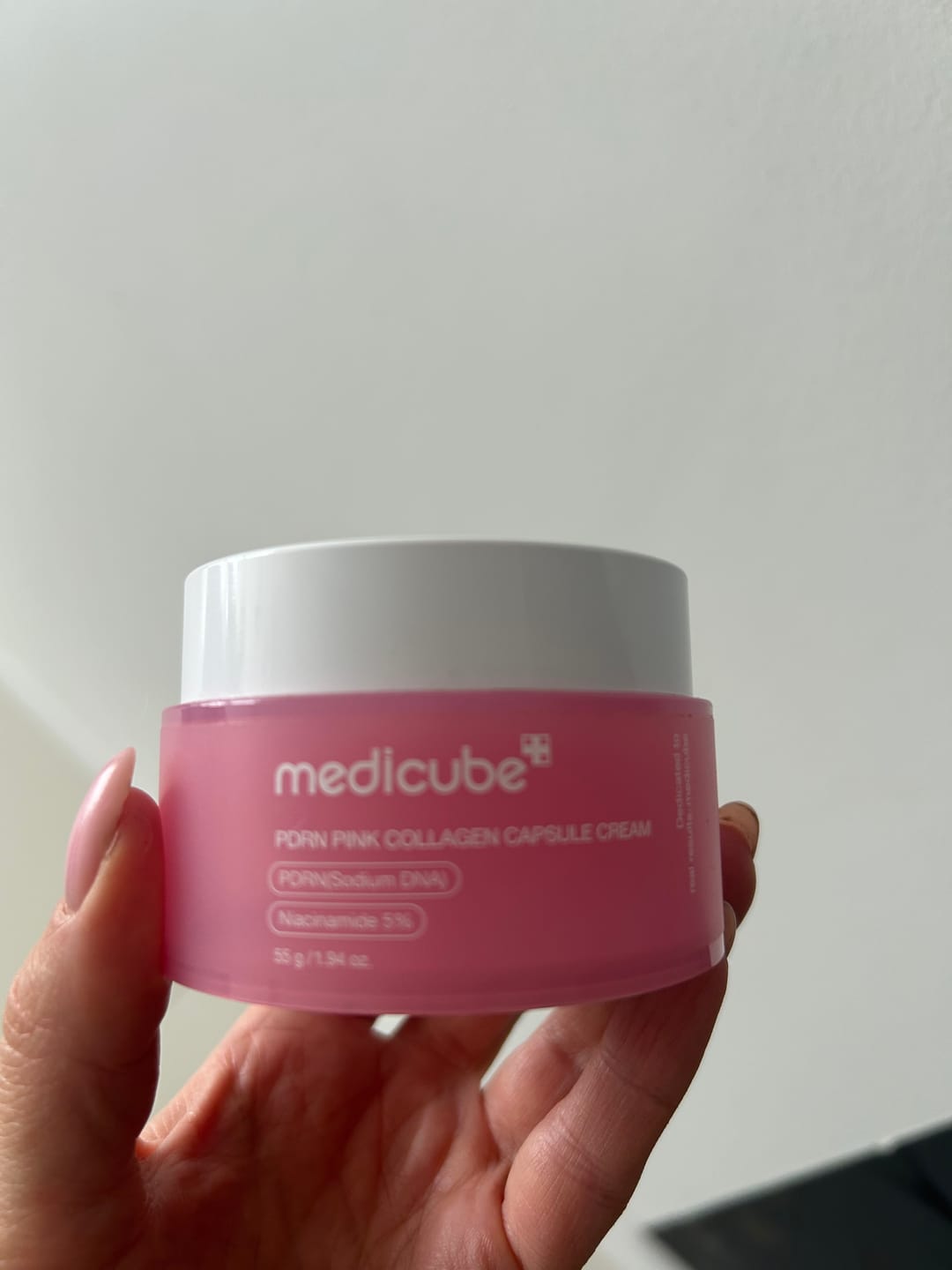 Customer photo review of Kapsulu liftinga krēms ādas tvirtumam Medicube PDRN Pink Collagen Capsule Cream