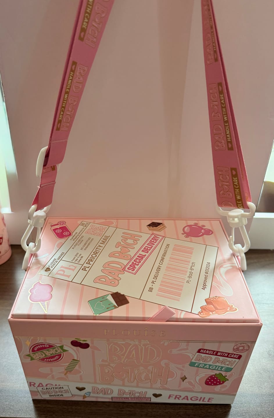 Customer photo review of P.Louise Bad Bitch Large Cube Box Bag