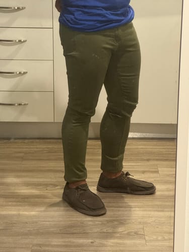 Customer photo review of Ultra Stretch Chino Pants - Slim Fit - Olive