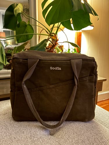 Customer photo review of Soolla® Studio Bag, Coffee Bean