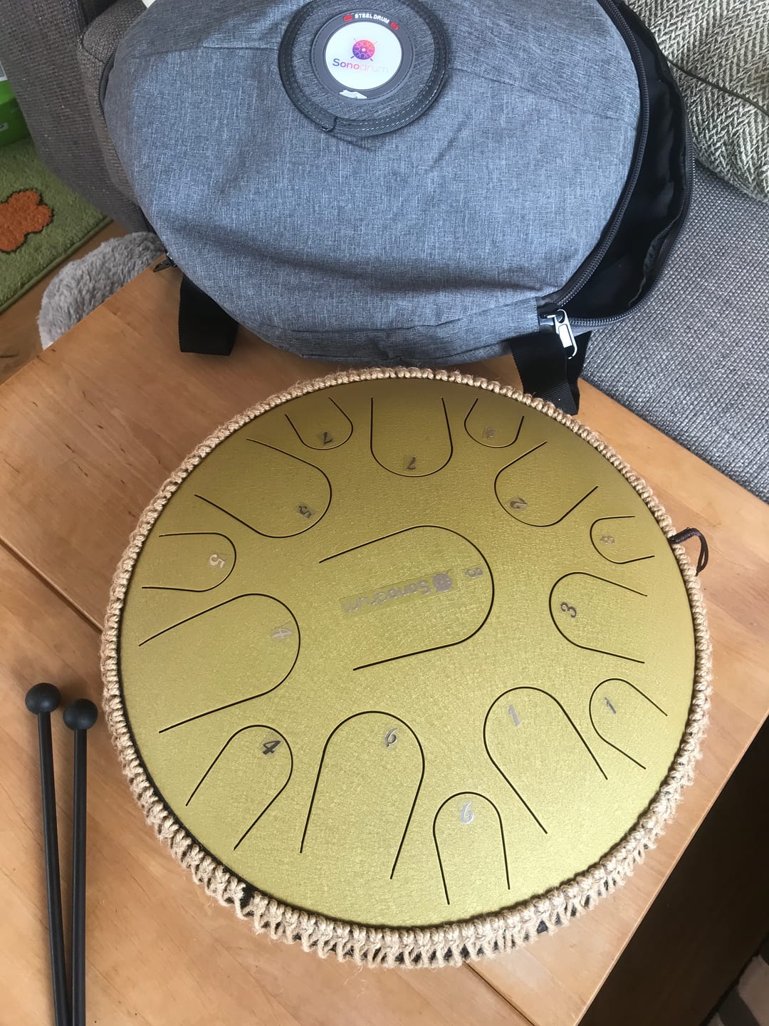 Customer photo review of Sonodrum Zungentrommel - "Premium" - Handgefertigt - 35,5cm - 15 Zungen - C-Dur