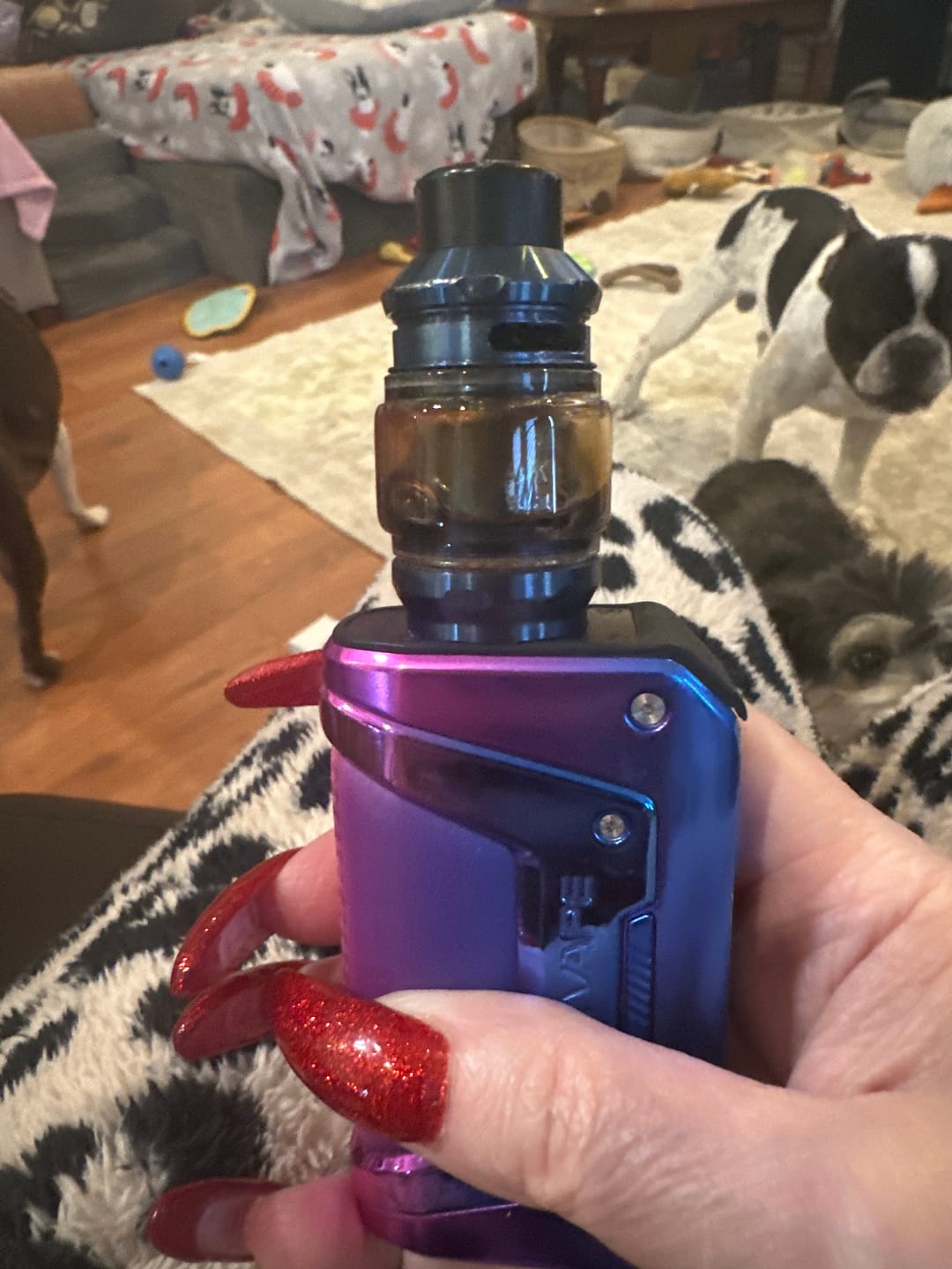 Customer photo review of Purple Punch THC Vape Juice