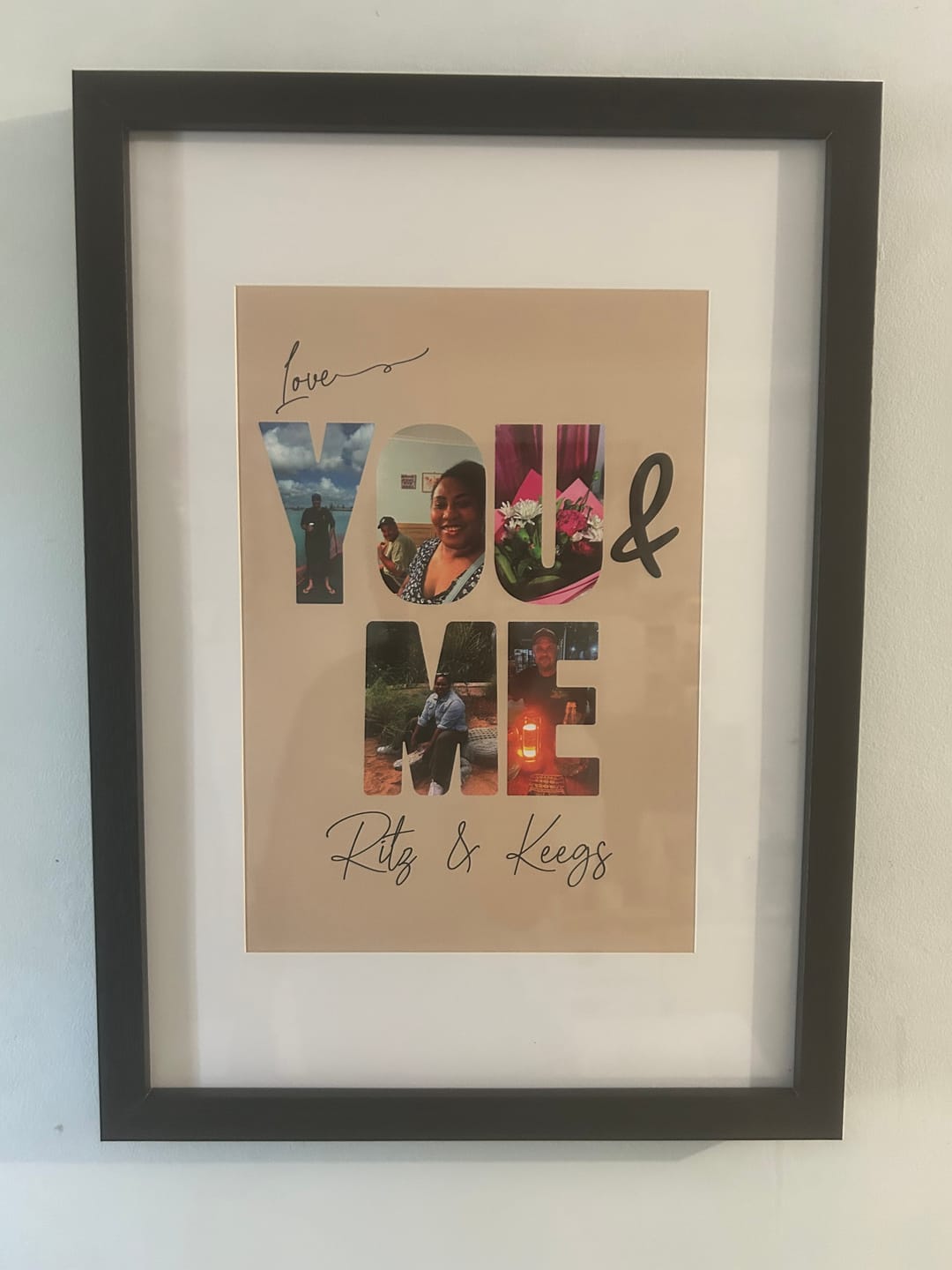 Customer photo review of You & Me - Personalized Poster