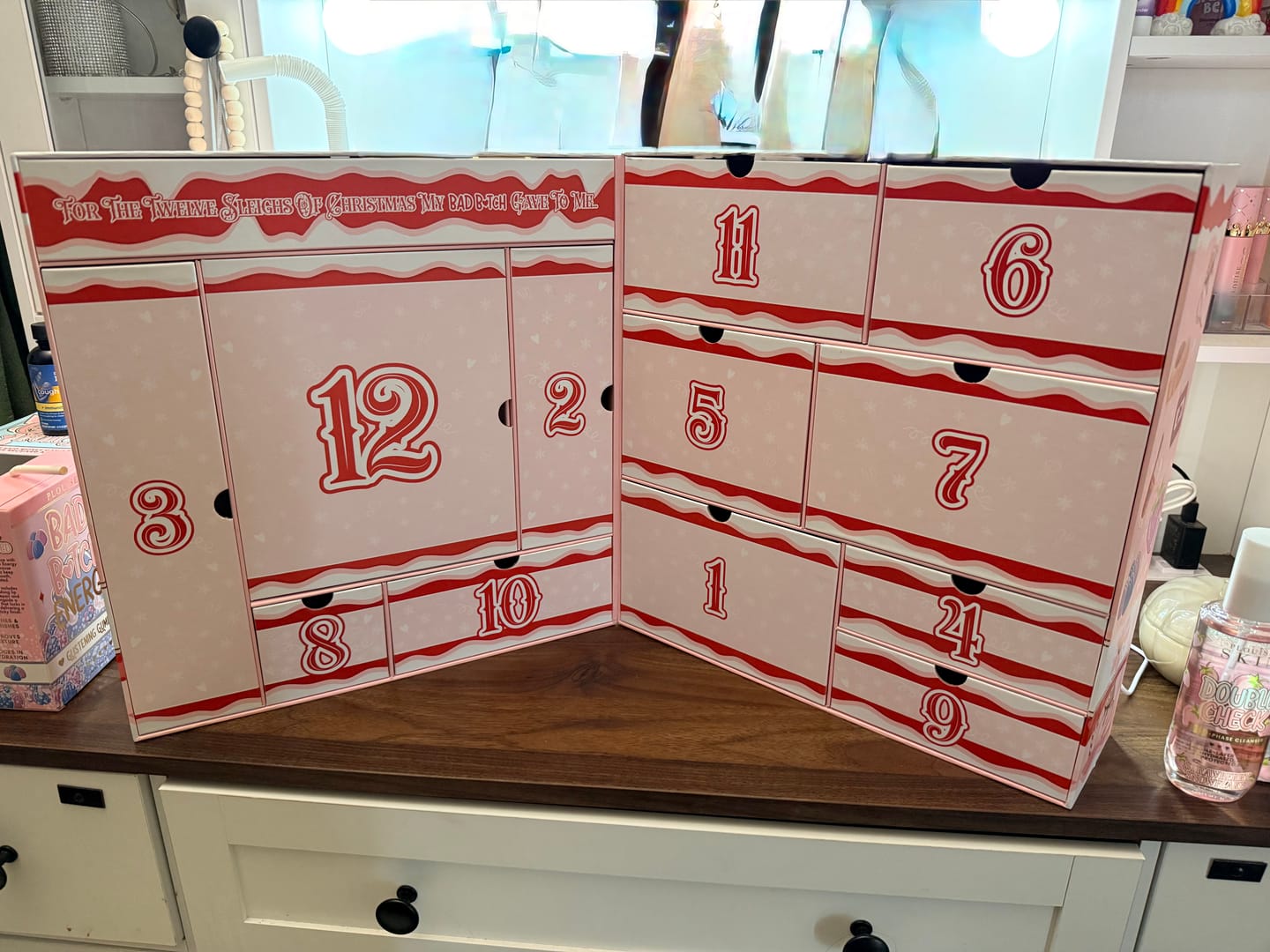 Customer photo review of 12 Sleighs Of Christmas Bad Bitch Skincare Advent Calendar 2025