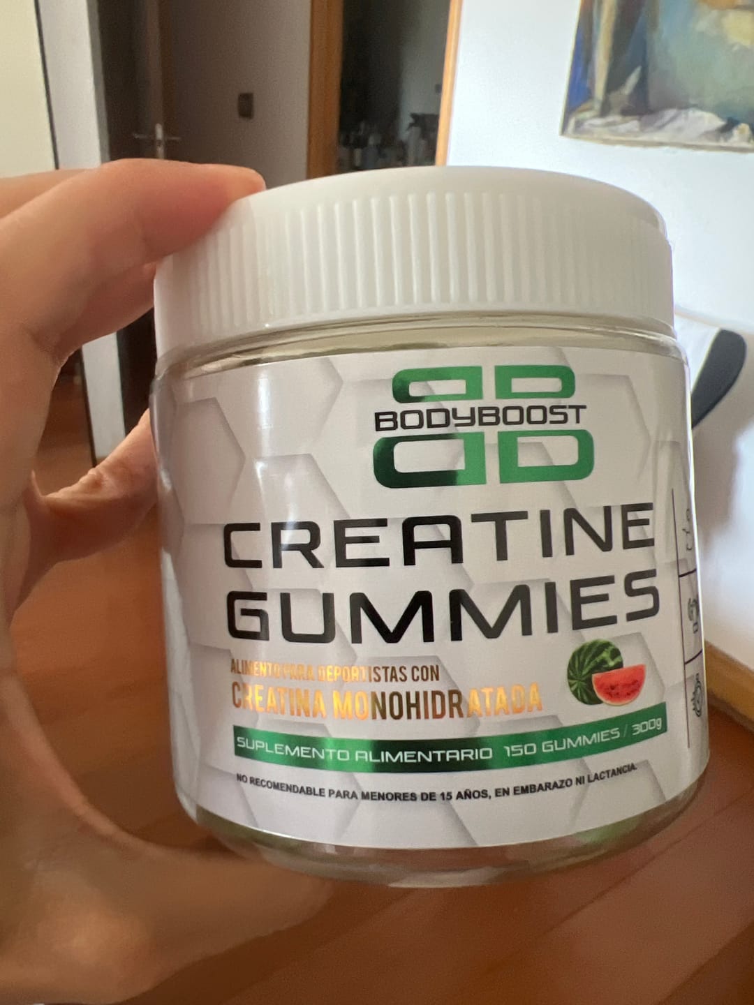 Customer photo review of Gomitas de Creatina