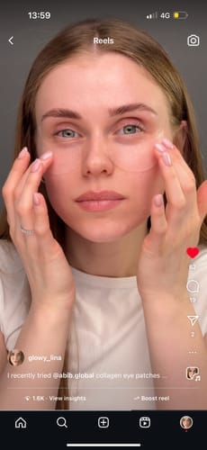 Customer photo review of Collagen eye patch Jericho rose jelly