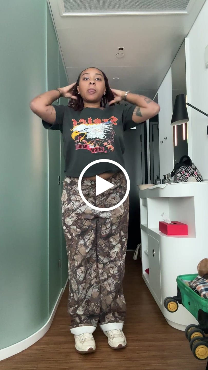 Customer video review of BORN BADDIE VINTAGE TEE