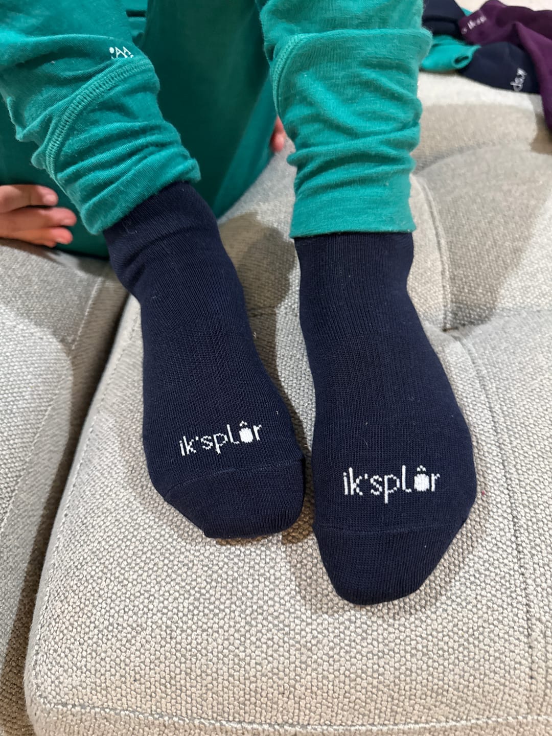 Customer photo review of Merino Wool & Tencel Trail Socks (2 Sets)