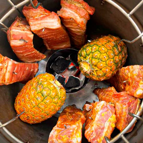 Customer photo review of Barril Asador/Ahumador 360° – Sabor Perfecto