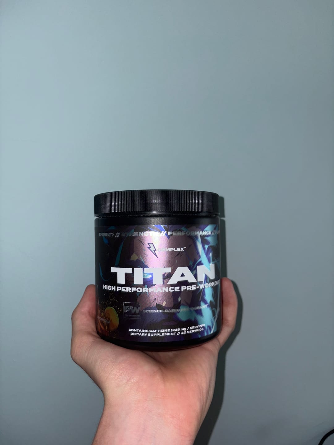 Customer photo review of Titan Pre-workout