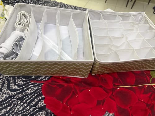 Customer photo review of Qoolish 4-Pack Undergarments Drawer Organizers (Available in 6 Colors)