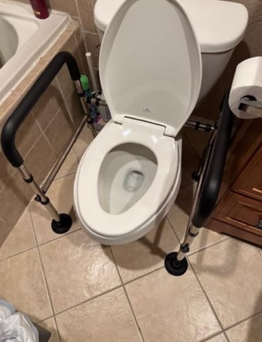 Customer photo review of SafeRise Toilet Rail