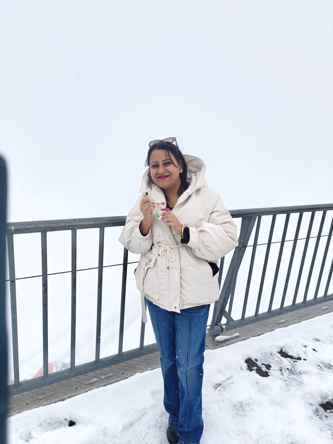 Customer photo review of Margot Warm Fleece Lined Parka Jacket