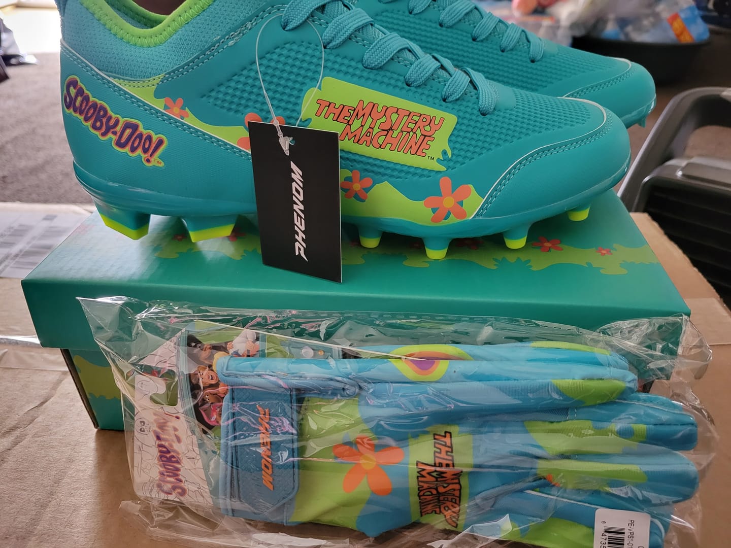 Customer photo review of Scooby-Doo Youth Football Cleats - Velocity 3.0 by Phenom Elite