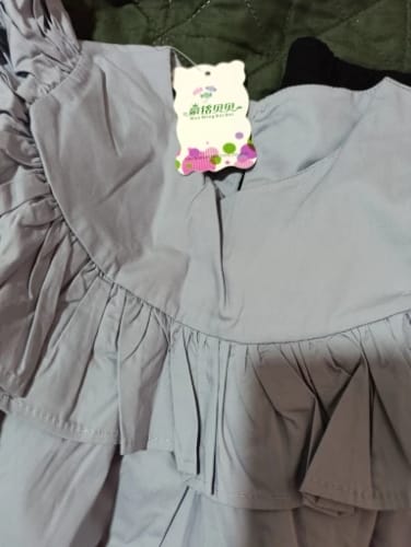 Customer photo review of Baby Girl Cotton Princess Ruffle Dress Long Sleeve Spring Autumn Infant Toddler Girl Vestido High Quality Baby Clothes 2-10Y