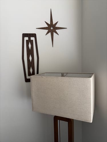 Customer photo review of The Sparkle - Mid-century Modern 8 Point Wood Starburst