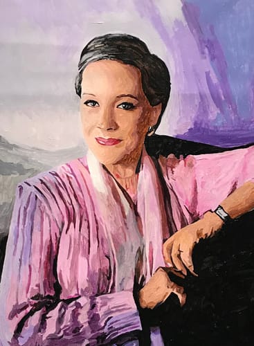 Customer photo review of Custom Portrait Paint By Numbers