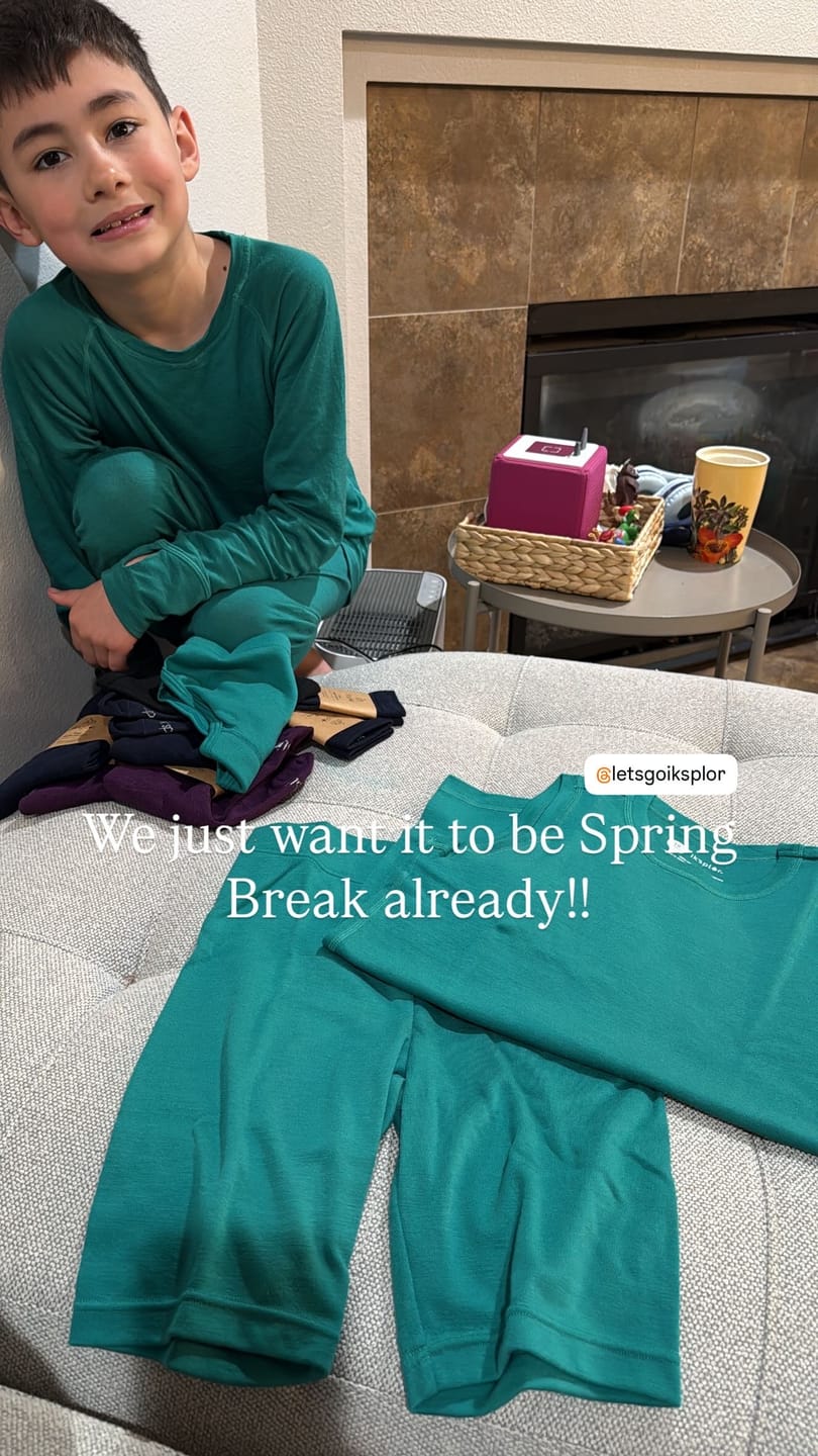 Customer photo review of Kids Merino Adventure Short