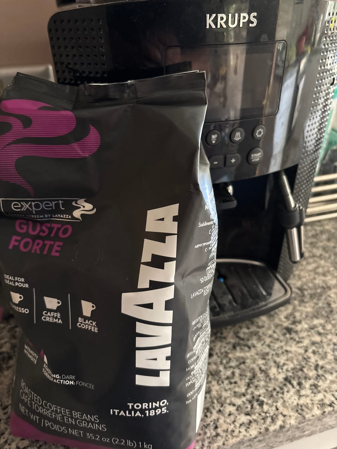 Customer photo review of Lavazza Gusto Forte 1 kg Grano Entero