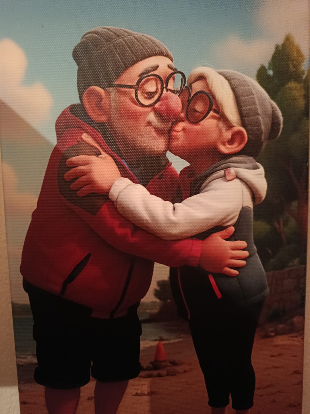 Customer photo review of Personalisierte Leinwand - Animiertes Portrait