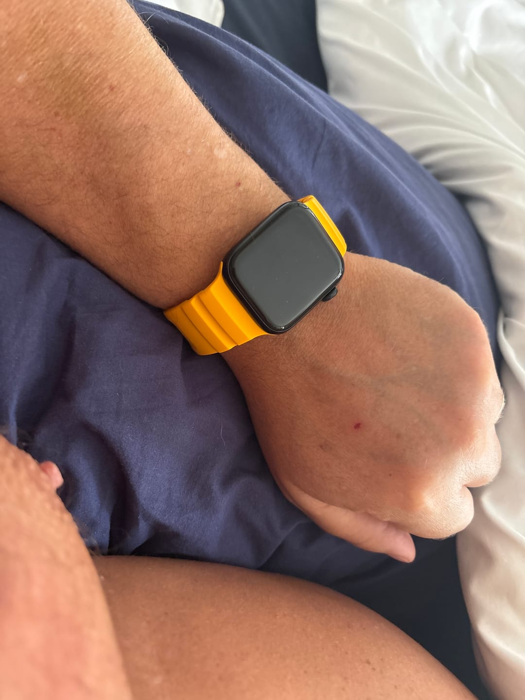 Customer photo review of Sport Soft Silicone and Titanium Buckle Strap for Apple Watch