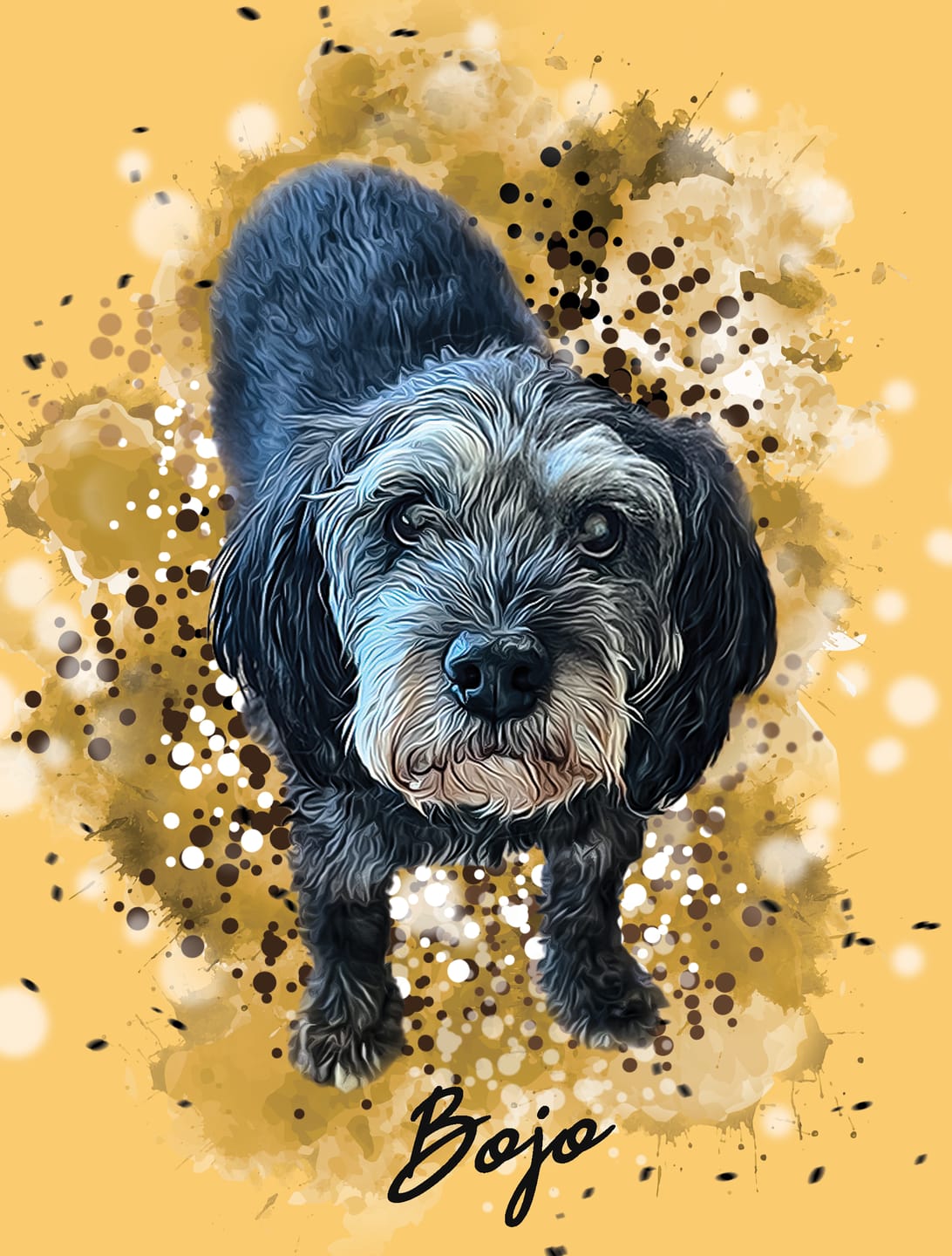 Customer photo review of Personalized Pet Art - Canvas