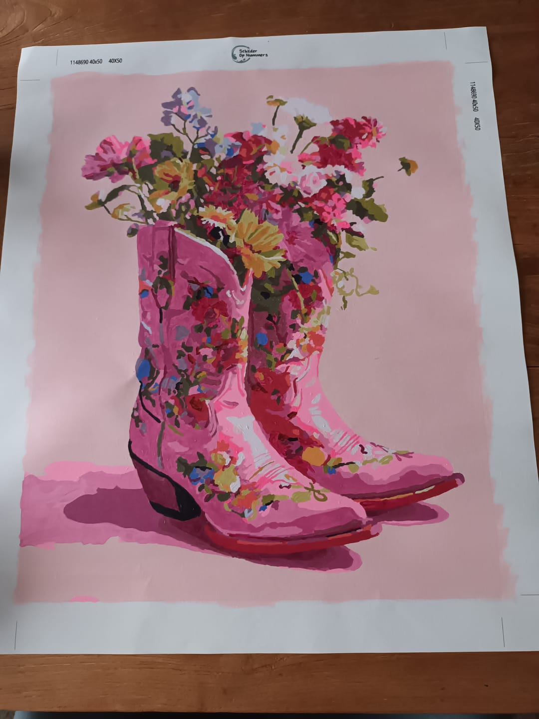 Customer photo review of Cowboylaarzen met bloemen