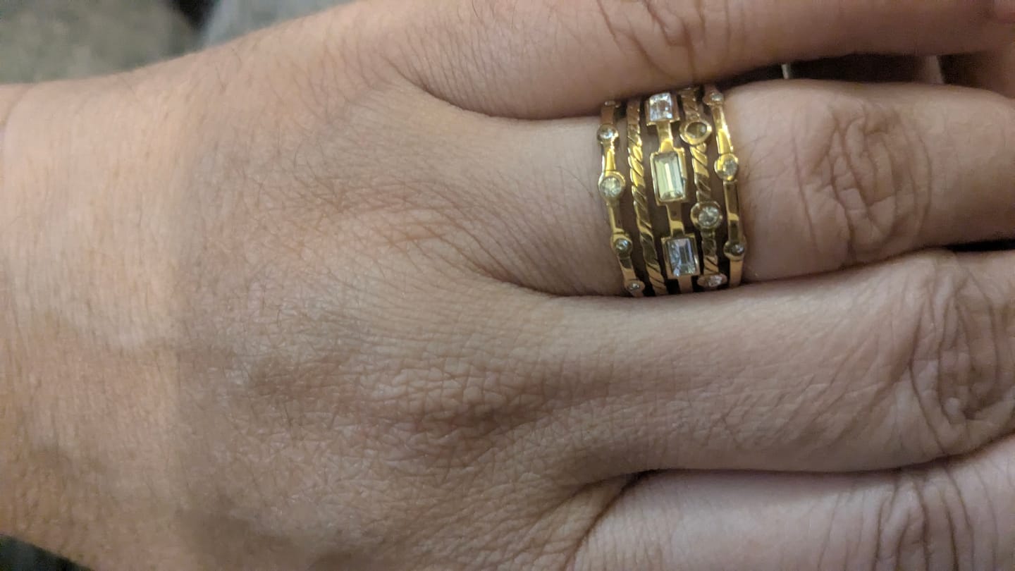 Customer photo review of Monarch Layers Ring