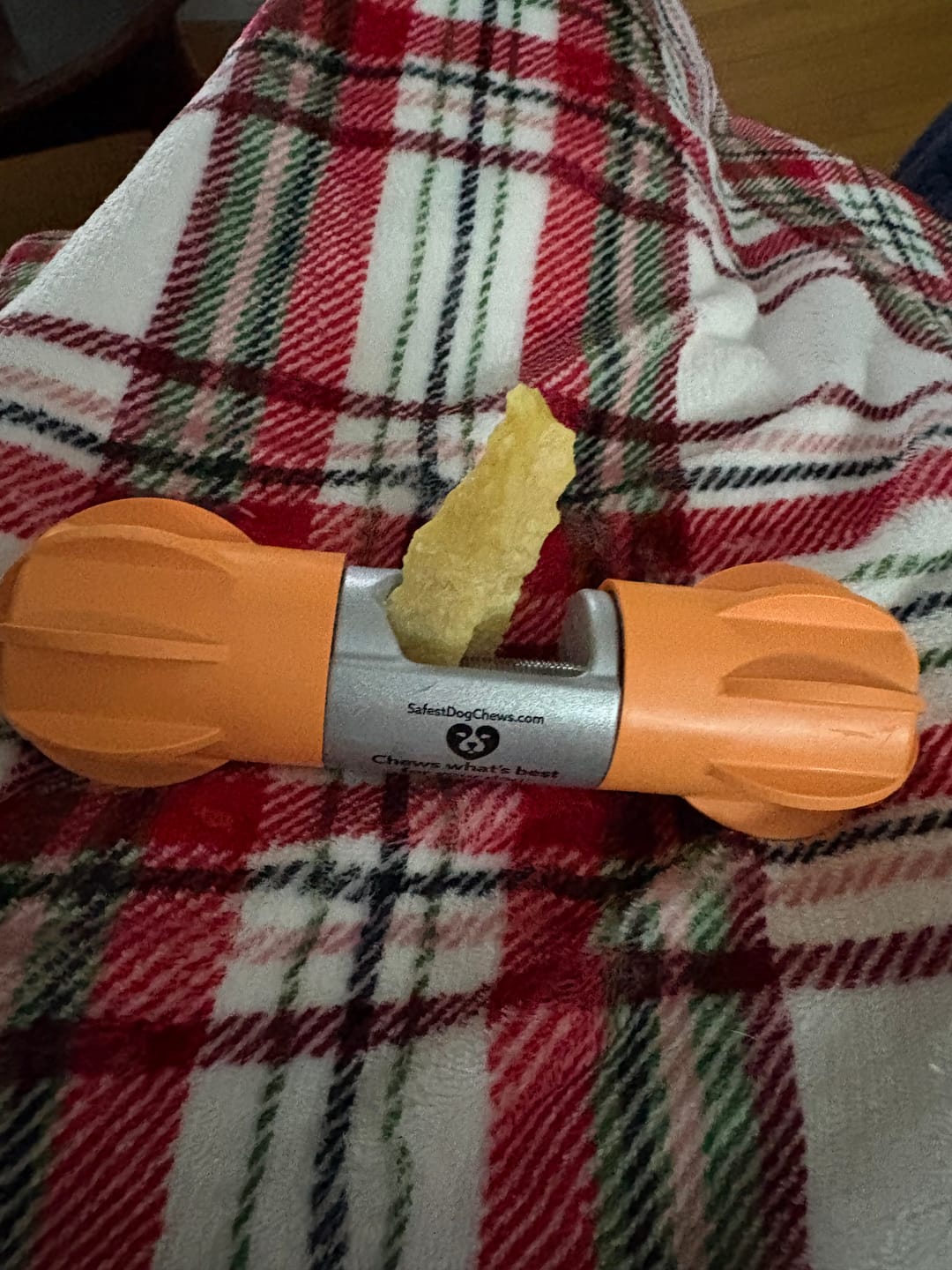 Customer photo review of Safe Dog Chew Holder