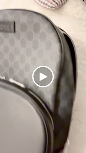 Customer video review of MEDIUM 40 GG BACKPACK WITH TAG BLACK CALFSKIN AND CANVAS