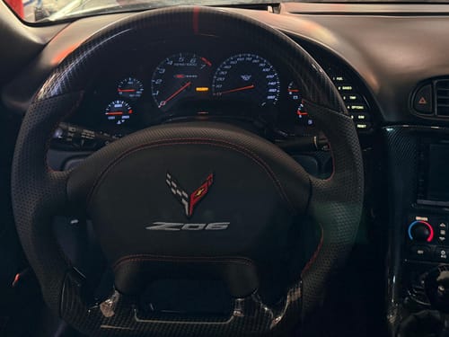 Customer photo review of [Customizable] Custom Airbag Cover Replacement for 1997-2004 Chevrolet Corvette C5 Steering Wheel