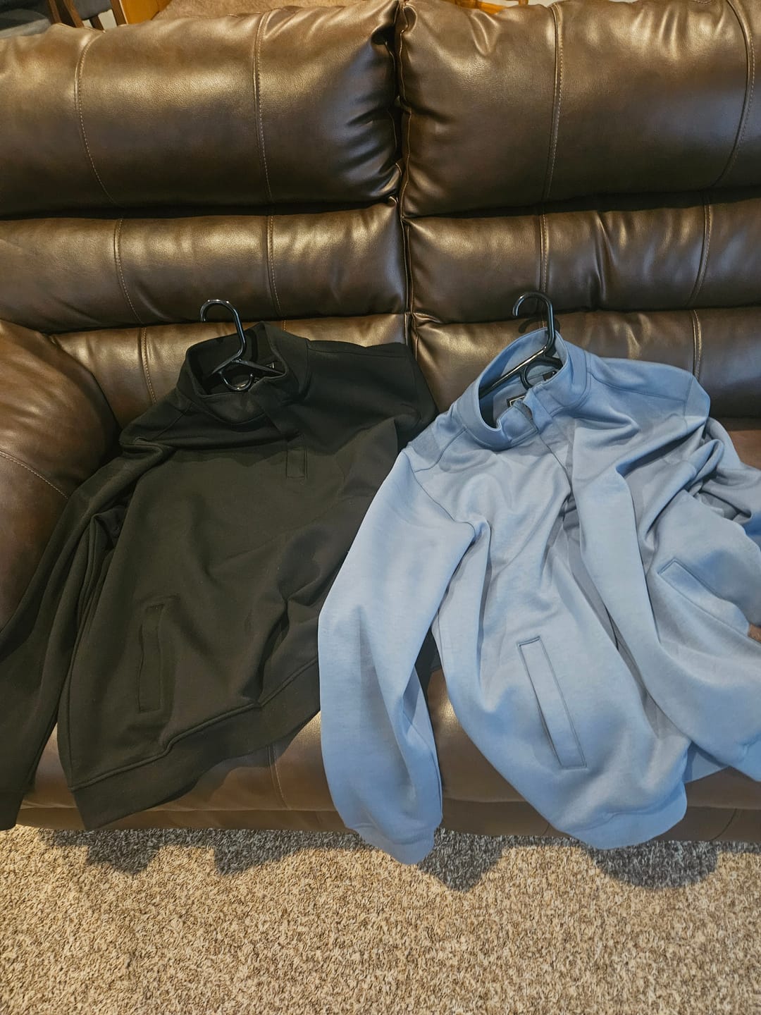Customer photo review of Sunday Men's Quarter Zip - Lake